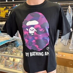BAPE Black and Purple Graphic Tee